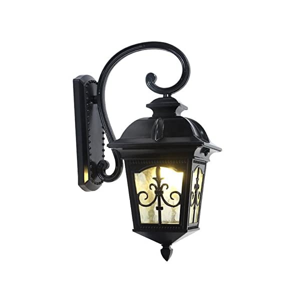 玄関照明 ポーチライト LEDライト 壁掛け照明 ポーチ灯 北欧スタイル 豪華 店舗 北欧 z126 ヤマダモールKY LEE 壁掛けライトポーチライト LED 照明 エクステリア ブラケット 壁 玄関 外灯 門 屋内外兼用 防水 レトロ 北欧風 ガラス 洋風 黒 ブラック