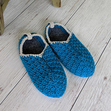 ルームシューズの作り方 一番簡単な棒針編みで作ってみました