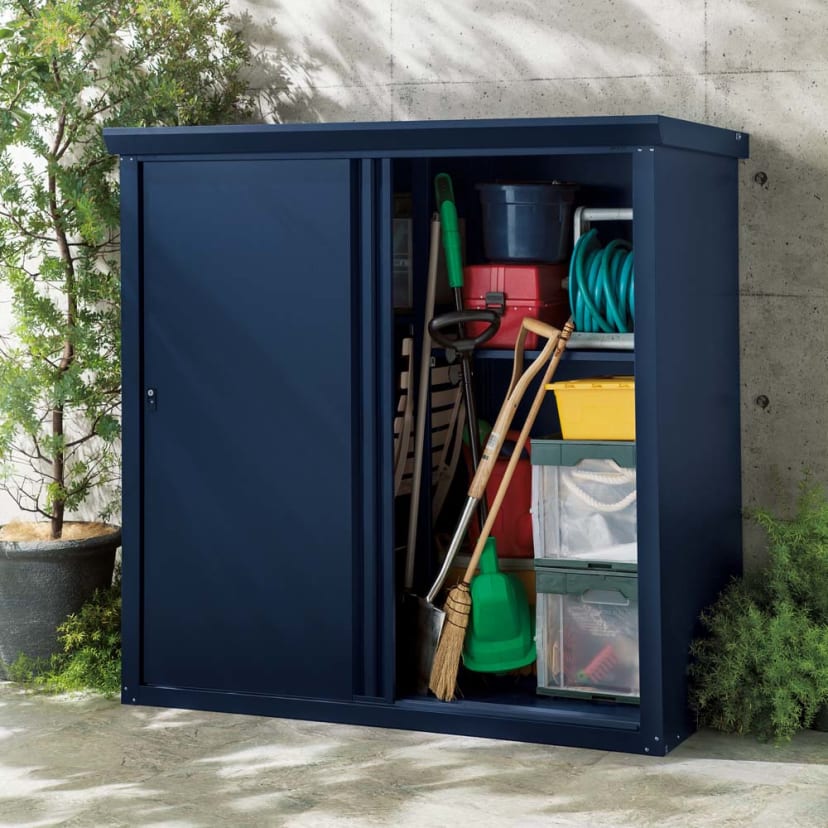 収納キャビネット 室内物置 両開き エルフォルム 約幅83cmキャビネット ラック 収納ラック 物置 収納棚 保管庫 本棚 シェルフ 収納リビング収納 大型 扉付き 可動棚 ブラウン モダン シンプル おしゃれ:リビングート JRE MALL店通販JREMALLショッピングJRE