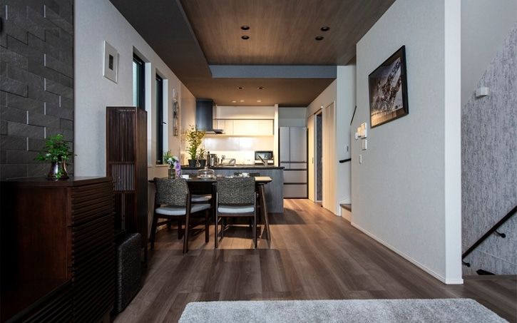 床や家具などの茶色の明るさ別 グレー ×ベージュ×ブラウンのインテリア53選インテリアFORCE