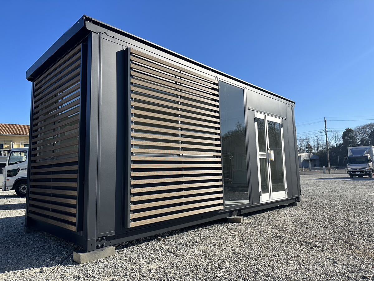 ユニットハウス 3坪 極美品 プレハブ コンテナハウス スーパーハウス ドア 住宅コンテナ 事務