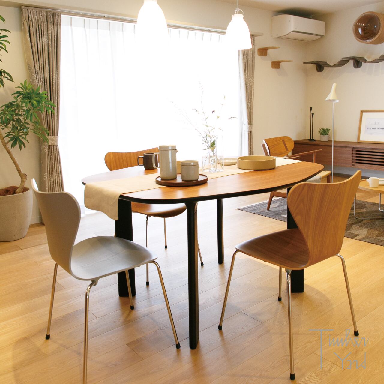 SEVEN CHAIR セブン・チェア ウォールナット デザイナー：アルネ・ヤコブセンリプロダクト・ジェネリック・復刻版 ダイニングチェア椅