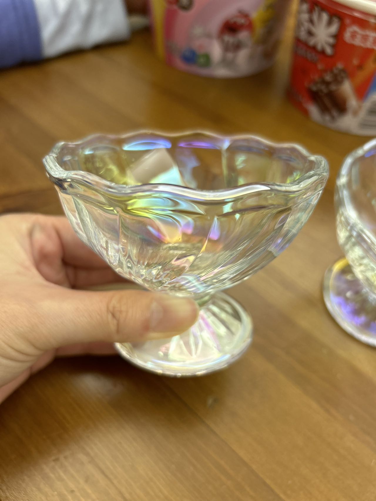 昭和レトロ可愛いフラワーお皿セット6枚オーロラ加工アデリアレトロ フルーツケーキ セリア