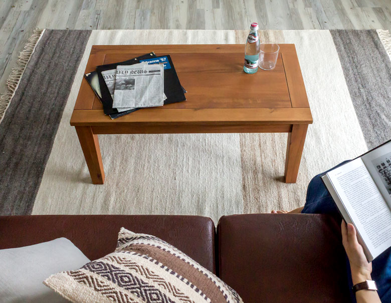 センターテーブル リビングテーブル 無垢材 収納付 コーヒーテーブル サーフ系 西海岸風インテリア カリフォルニア