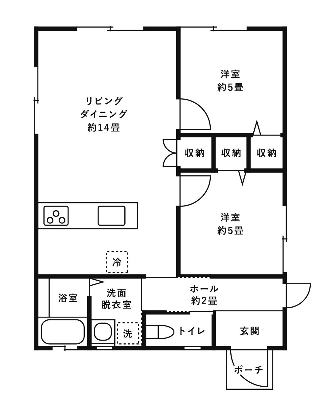 低予算で作る小さな一人暮らしの平屋の間取り図理想の間取り