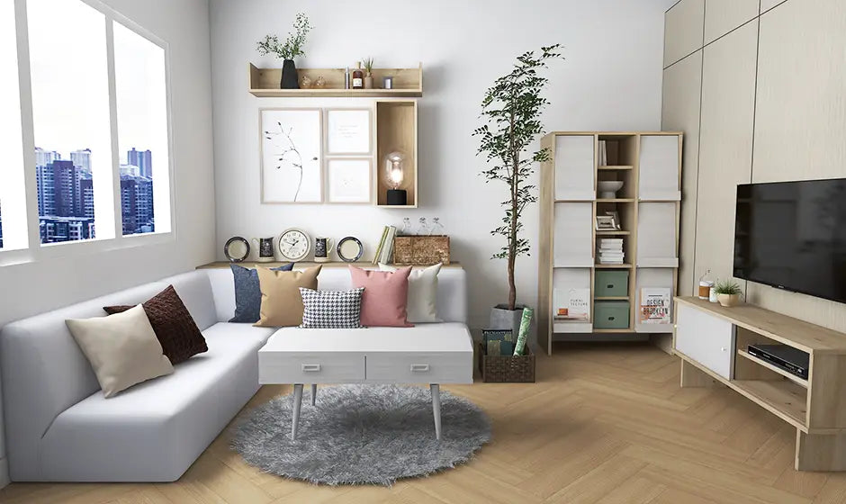 4畳半～6畳程度狭いリビングで作る北欧インテリア配色実例41選インテリアFORCE
