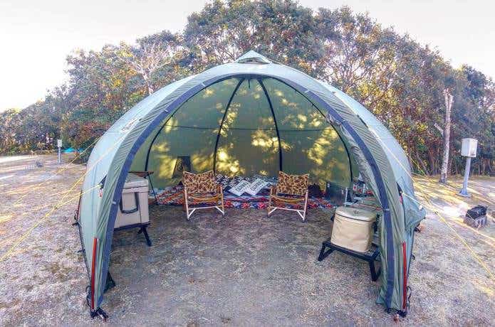 カマボコテントミニのレイアウト紹介夏キャンプから冬キャンプまで - CAMPERS REVIEW