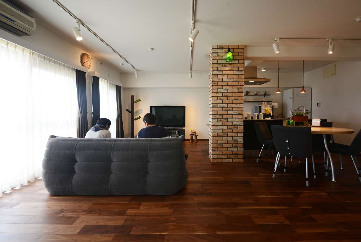 複合ブラックウォールナット150幅無垢・複合フローリング・不燃ボードNISSIN EX