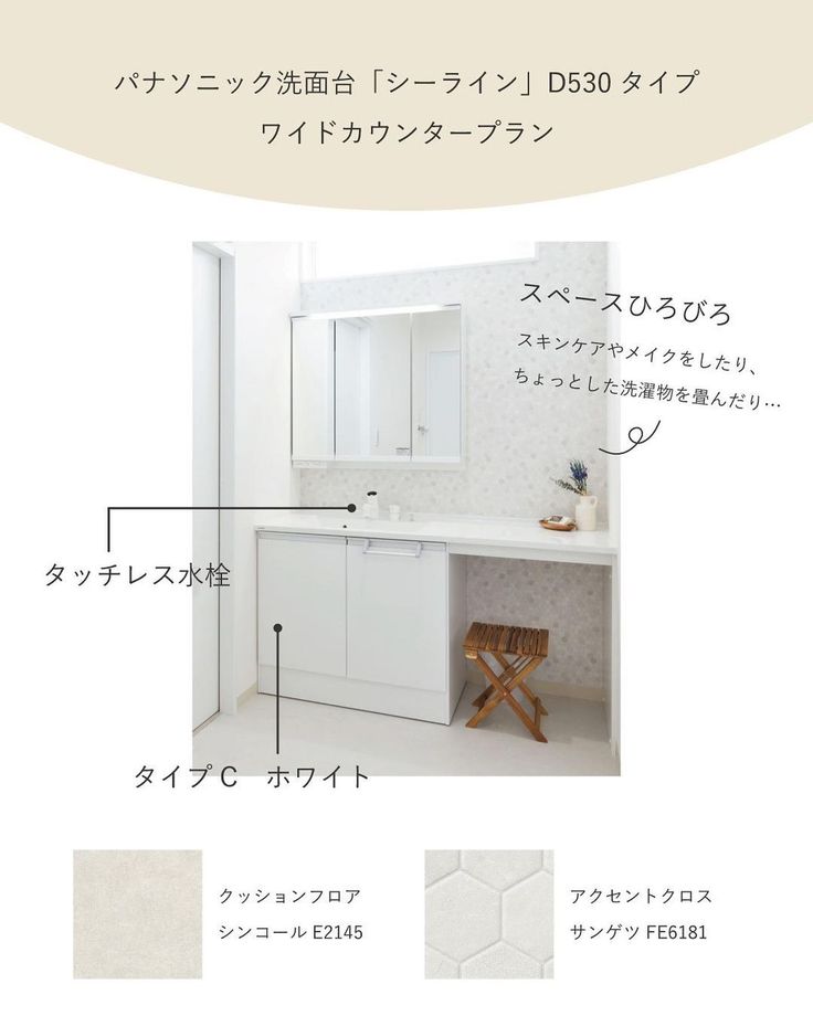 収納 カウンター部材シーライン C-Line洗面ドレッシングPanasonic