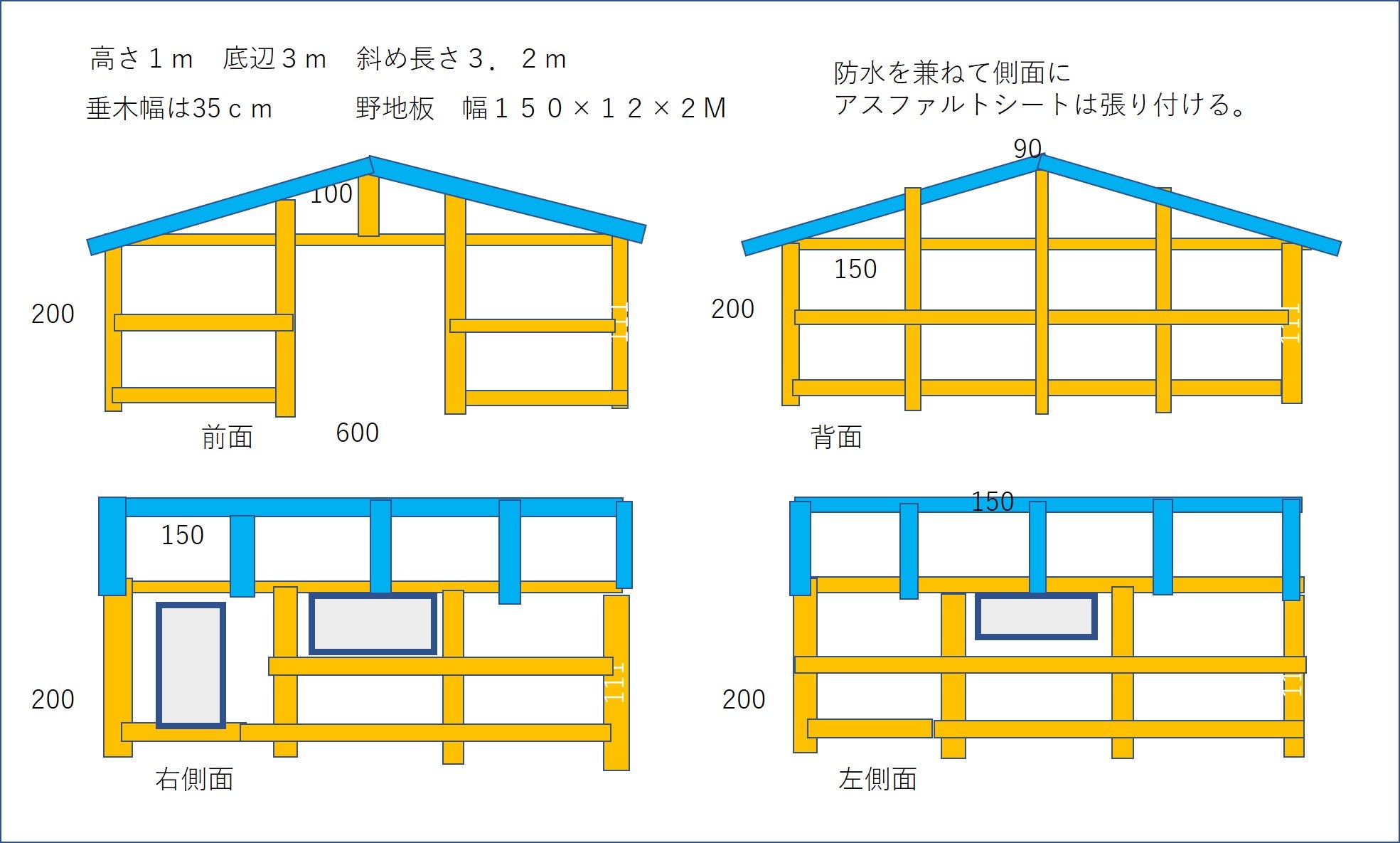 イレクターで自転車小屋を作る歩け！歩け！歩いて