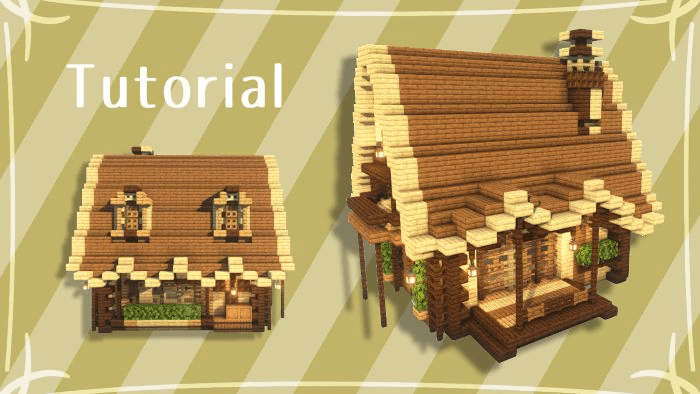 マインクラフト ぼっち小屋 1 の作り方 チュートリアルShow subtitles for English