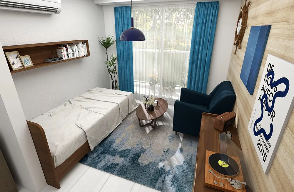 ４畳半 狭い部屋を広く見せるレイアウト術と選ぶべき家具の６つのポイント！家具スクガイド