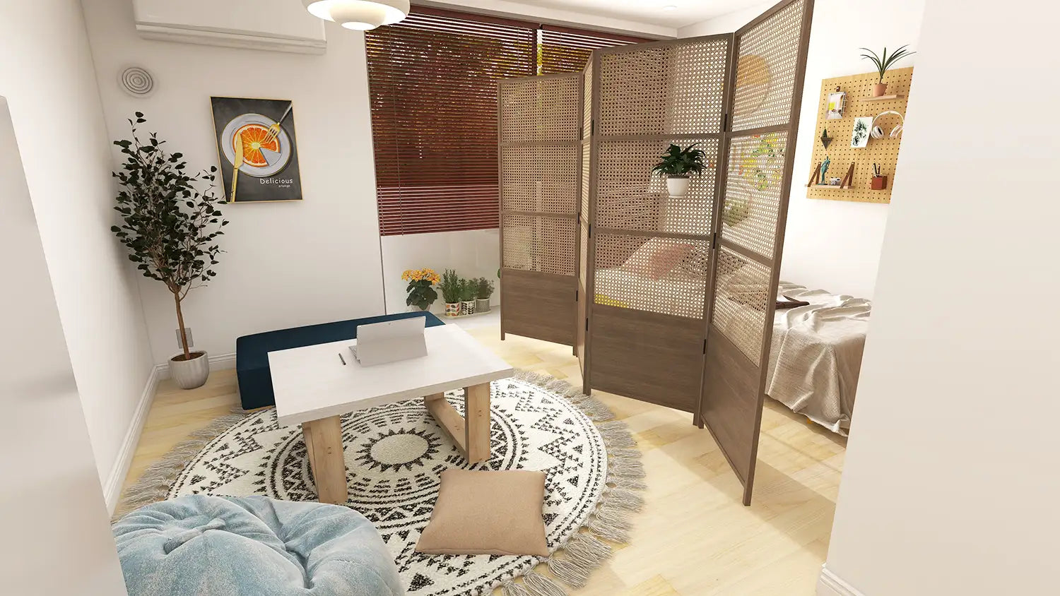 子ども部屋を、間仕切り家具で仕切って部屋を分ける セミオーダー家具事例インテリアコーディネート依頼個人向けサービス東京横浜RA-CREA