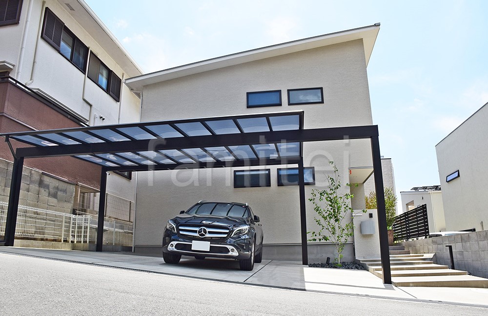 リクシル カーポートSC 3台用梁3本延長エクステリア.comプラス - カーポート フェンス 物置などの外構工事・資材専門店