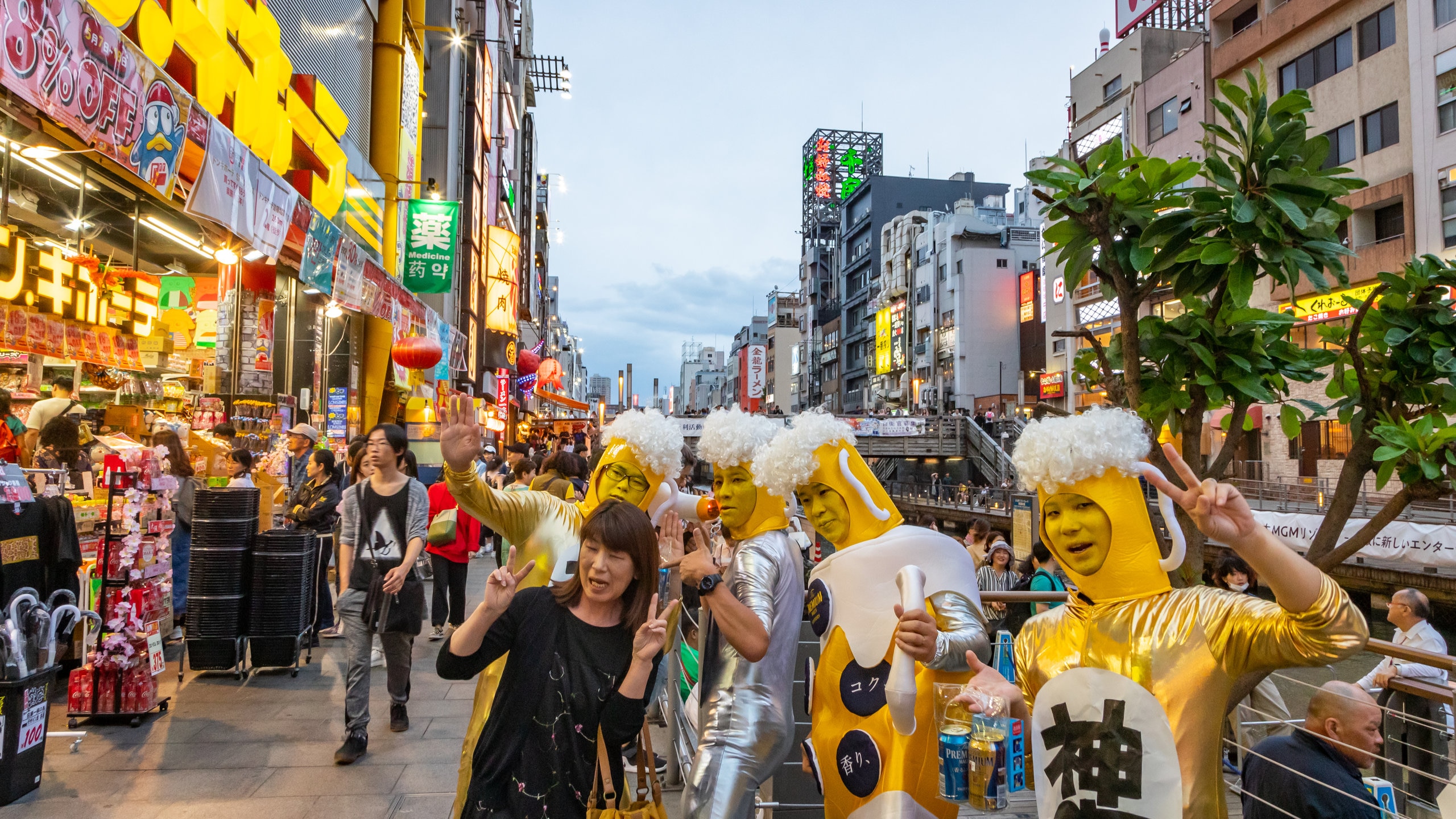 關西自由行】大阪: 宗右衛門町夜生活, 無料案內所, 心齋橋酒店Vista Grande