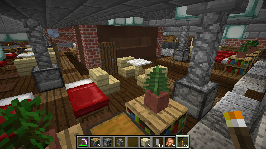 大広間の上の屋根裏部屋を作る – マイクラ初心者が行く