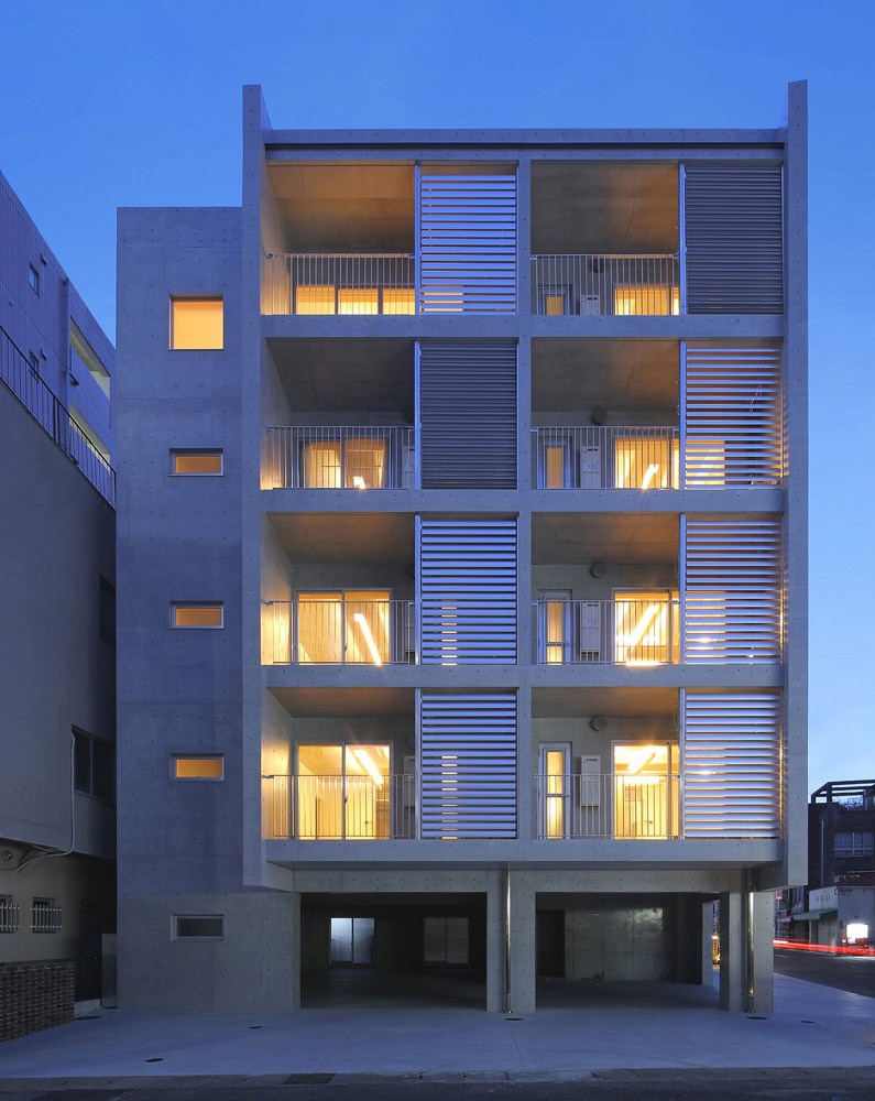 木ルーバーと箱型の外観 - アジアン - 家の外観 - 他の地域 - 株式会社 建築工房DADAHouzzハウズ