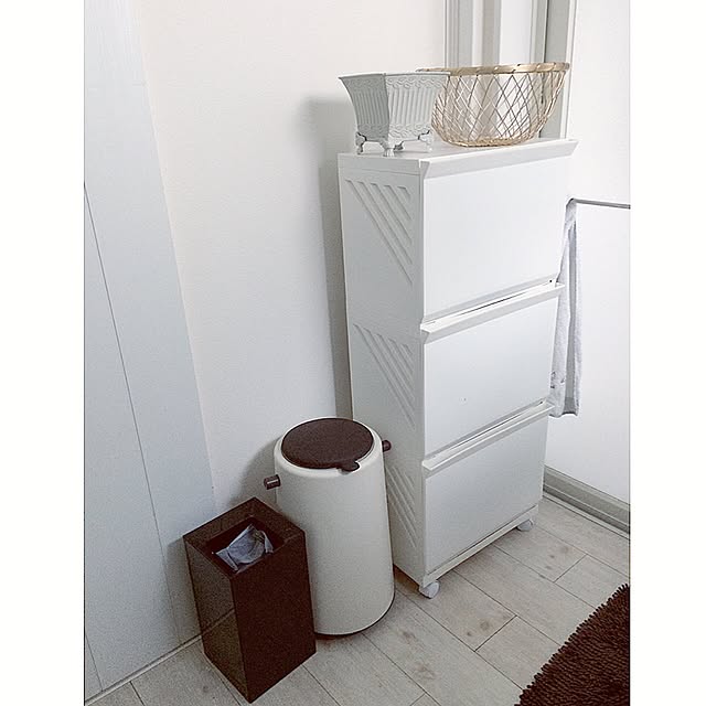 ニトリ タモ材のゴミ箱 ＊ゴミ袋が見えない工夫＊ - 妄想ＬＩＦＥ：楽天ブログ