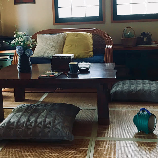 PG02083093 インテリア・寝具・収納 座布団カバー 和柄 5枚組 55×59cm 和風 銘仙