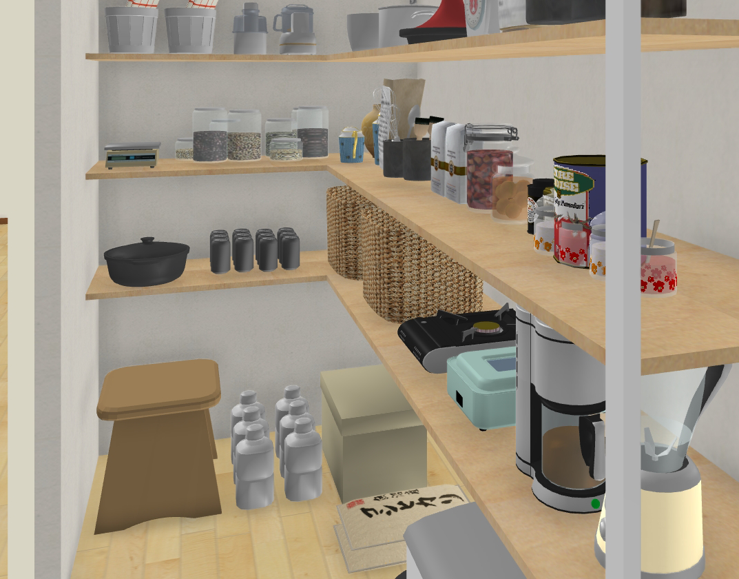 狭いキッチンでも置ける！薄型引き戸パントリー収納庫 奥行21cm 幅90cm