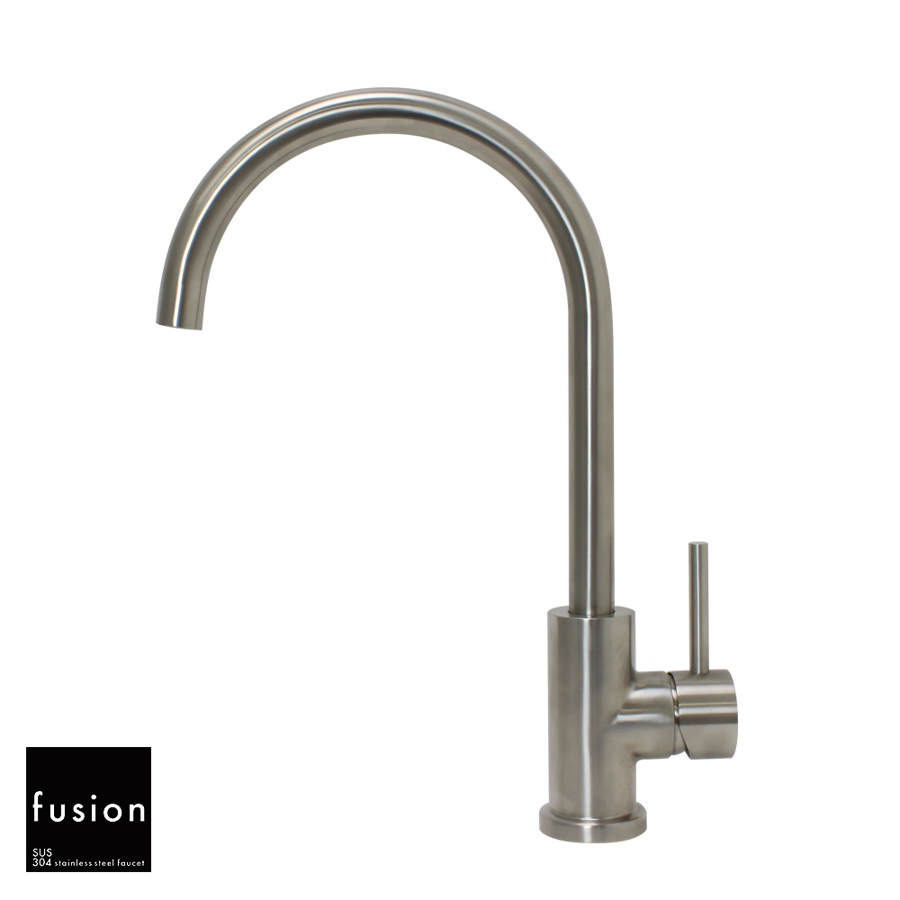 キッチン用水栓 fusionステンレス製水栓金具